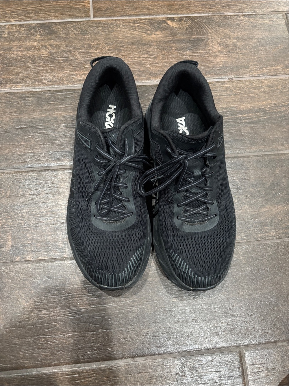 Hoka Men's All-Black Athletic Running Shoes